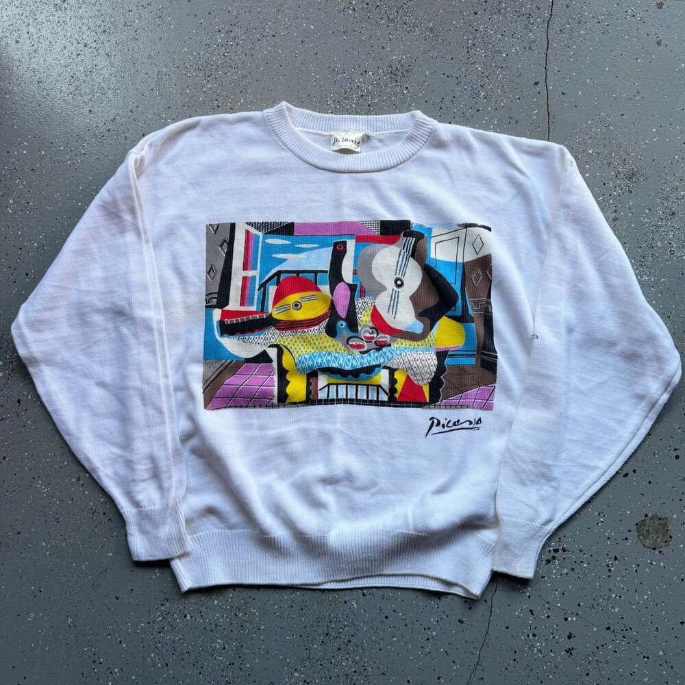 Rare Picasso Art Sweatshirt Size L Vintage 1988
